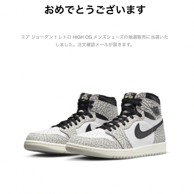 エア ジョーダン 1 レトロ HIGH OG ホワイトセメント 11550円 スーパー