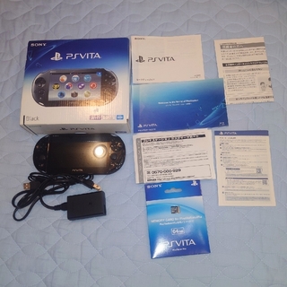 PS Vita PCH-2000 ブラック 64GBメモリーカード 動作確認済み