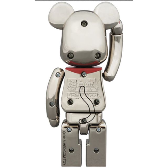 BE@RBRICK(ベアブリック)の超合金 BE@RBRICK 招き猫 銀メッキ弐 レア 希少 開運　ベアブリック エンタメ/ホビーのフィギュア(その他)の商品写真