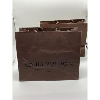 ルイヴィトン(LOUIS VUITTON)の【LOUIS VUITTON】ルイヴィトン ショップバッグ 紙袋 2点セット①(ショップ袋)