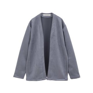 メンズメルローズ(MEN'S MELROSE)の【サックスブルー】ダンボールスエードボタンレスカーディガン(その他)