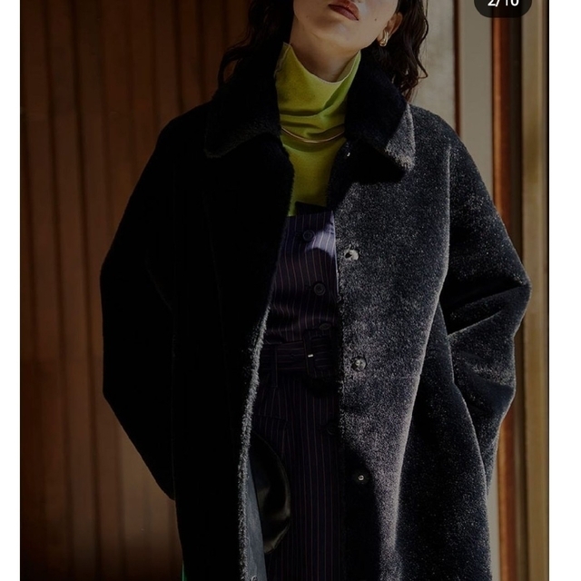 Ameri VINTAGE(アメリヴィンテージ)のAMERI  / MANY WAY FAKE BOA COAT / 21AW レディースのジャケット/アウター(ロングコート)の商品写真