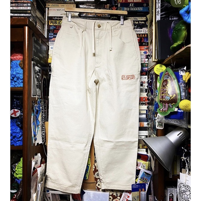 BROCHURE 1P CHINO STACKS M IVORY アイボリーメンズ