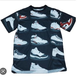 ジョーダン(Jordan Brand（NIKE）)の２枚購入で割引【新品未使用】JORDAN スニーカー Tシャツ 総柄 (Tシャツ/カットソー(半袖/袖なし))
