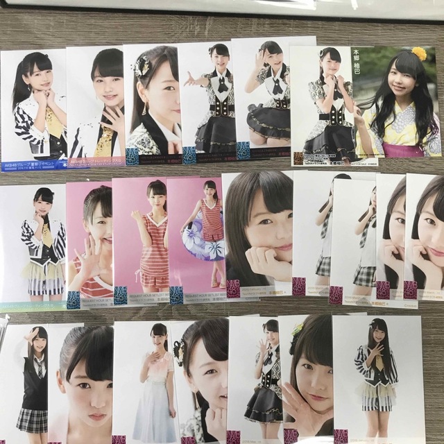 アイドルグッズNMB48本郷柚巴 生写真 サインあり