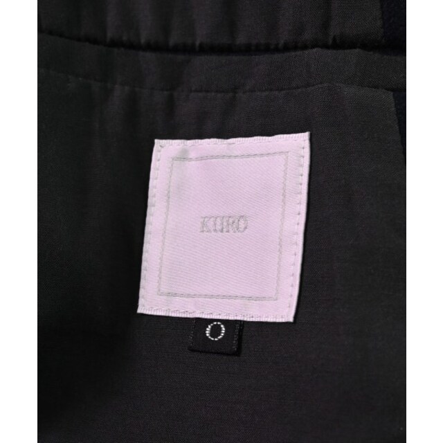 KURO(クロ)のKURO クロ ステンカラーコート 0(S位) 紺 【古着】【中古】 メンズのジャケット/アウター(ステンカラーコート)の商品写真