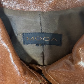 MOGA モガ　羊革コート 茶色　2