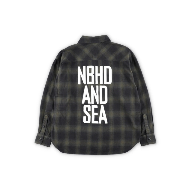 NEIGHBORHOOD × WIND AND SEA CAMOUFLAGE OFFICER SHIRT LS ネイバーフッド ウィンダンシー ミリタリーシャツ【7144-004】