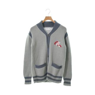 エビス(EVISU)のEVISU エビス カーディガン S グレー 【古着】【中古】(カーディガン)