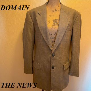 美品★DOMAIN★THENEWS★チェックテラードジャケット(テーラードジャケット)