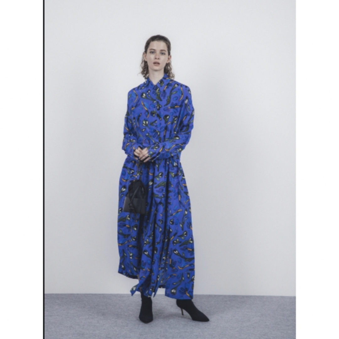 新品 christian winants ワンピース 36 ブルー-