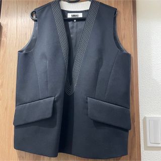 メゾンマルジェラ　mm6 ジレ　ベスト　チェック　maison margiela