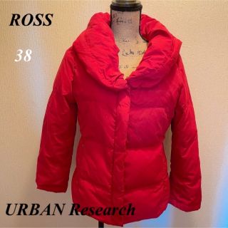 ロッソ(ROSSO)の美品★ROSS★レッドダウンジャケット前ファスナー★アウター★M(ダウンジャケット)