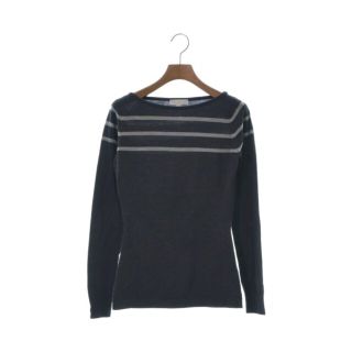 ジョンスメドレー(JOHN SMEDLEY)のJOHN SMEDLEY ニット・セーター XS グレー(ボーダー) 【古着】【中古】(ニット/セーター)