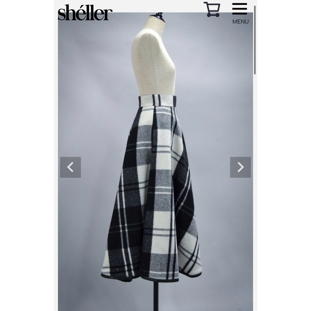 Sheller BIGチェックロングスカート 価格は安く 11100円引き noxcapital.de