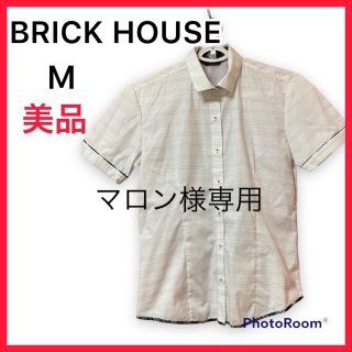 ブリックハウスバイトウキョウシャツ(BRICK HOUSE by Tokyo Shirts)のマロン様専用ブリックハウス　半袖カッターシャツ　緑(シャツ/ブラウス(半袖/袖なし))