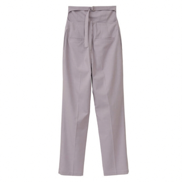 CLANE(クラネ)のCLANE BACK OPEN HW PANTS purple 0 レディースのパンツ(カジュアルパンツ)の商品写真