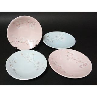 タチキチ(たち吉)のたち吉  小皿  豆皿  取り皿  丸皿  桜  4枚  未使用品　X(食器)