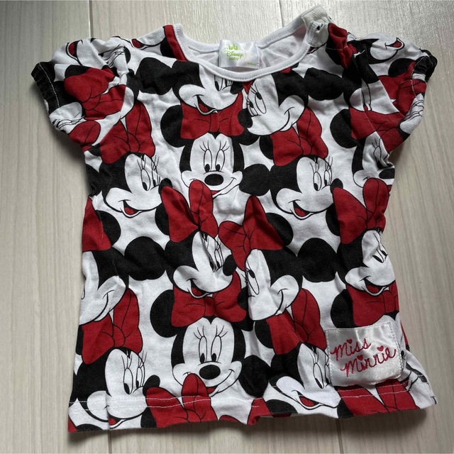 Disney(ディズニー)の美品⭐︎最終価格☆ミニーちゃんTシャツ　と　うさぎさんズボンのセット⭐︎ キッズ/ベビー/マタニティのキッズ服女の子用(90cm~)(Tシャツ/カットソー)の商品写真