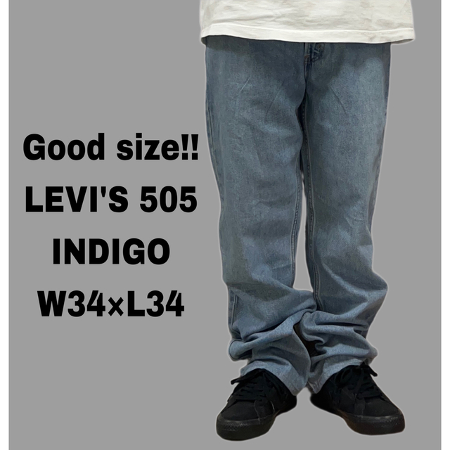 LEVI'S リーバイス 505 ジーンズ デニムパンツ インディゴ 紺 W34