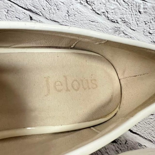 Jelous　レディース　靴　パンプス　ヒール　白【L】 レディースの靴/シューズ(その他)の商品写真