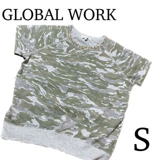 グローバルワーク(GLOBAL WORK)のGLOBAL WORK ZARA H&M カモフラージュ 迷彩柄 ビジュー(Tシャツ(半袖/袖なし))