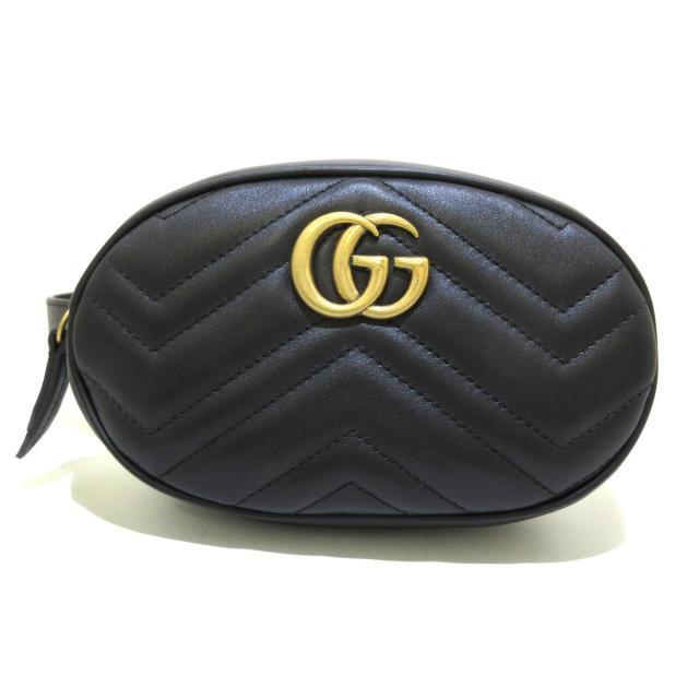 サイズ交換OK】 Gucci - 黒 476434 ウエストポーチ美品 グッチ