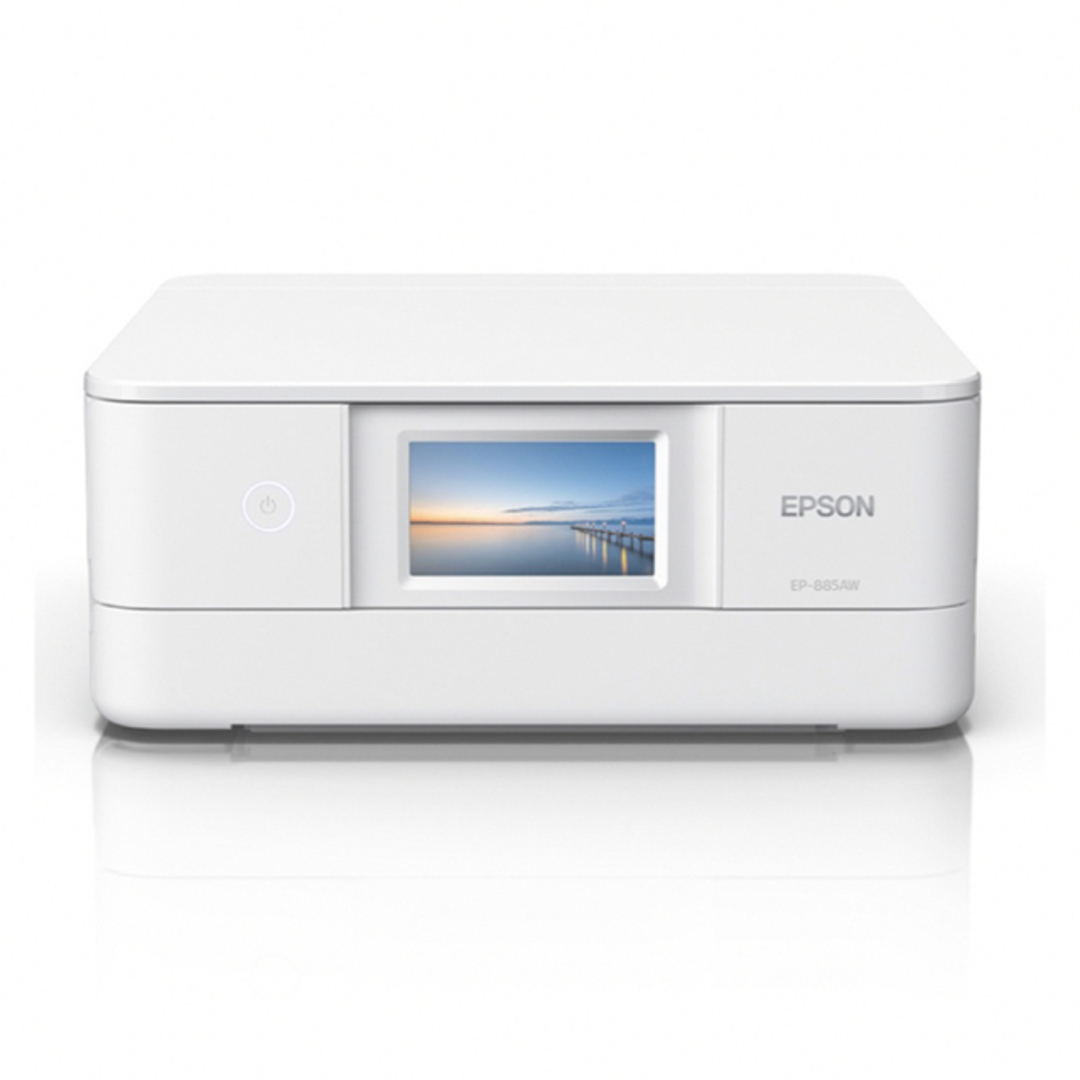 EPSON(エプソン)のエプソンプリンター　A4インクジェット複合機カラリオ　EP-885AW ホワイト スマホ/家電/カメラのPC/タブレット(PC周辺機器)の商品写真