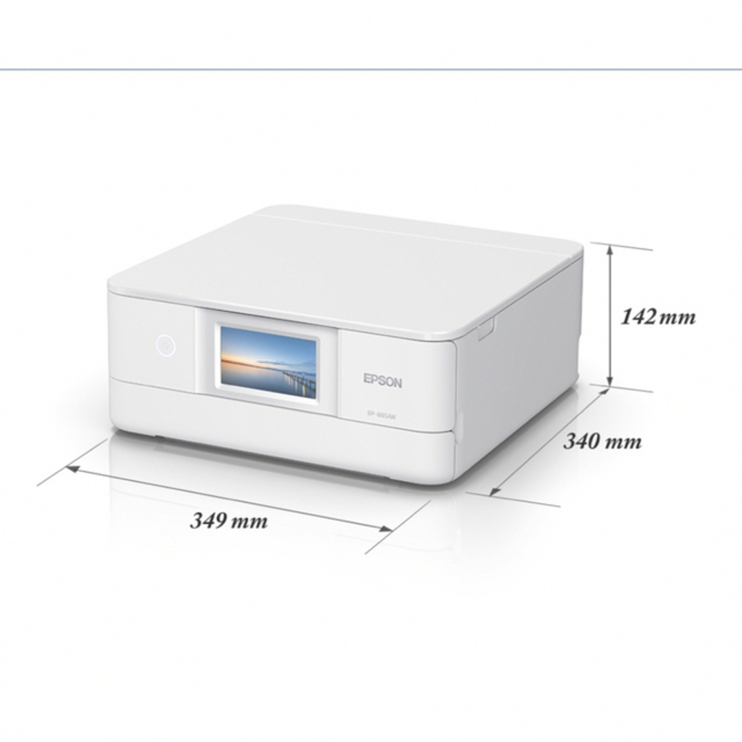 EPSON(エプソン)のエプソンプリンター　A4インクジェット複合機カラリオ　EP-885AW ホワイト スマホ/家電/カメラのPC/タブレット(PC周辺機器)の商品写真