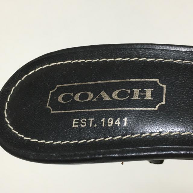 COACH(コーチ)のコーチ ミュール 7B レディース - 黒 レディースの靴/シューズ(ミュール)の商品写真