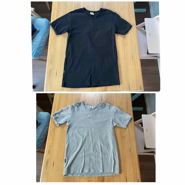 AVIREX(アヴィレックス)の専用出品　アヴィレックス　Tシャツ　サイズL グレー&ブラックおまとめ メンズのトップス(Tシャツ/カットソー(半袖/袖なし))の商品写真