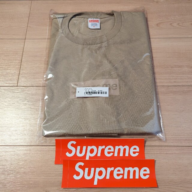 Supreme Tonal Box Logo Tee Khaki カーキ