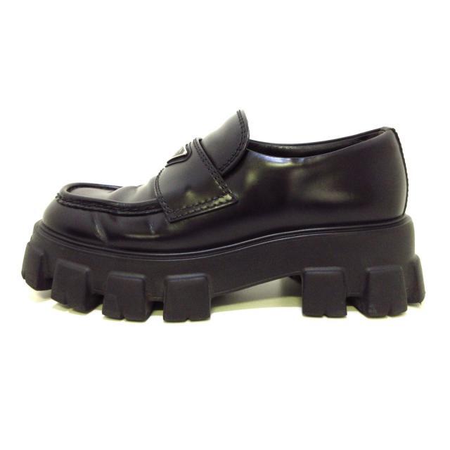 PRADA - プラダ ローファー 6.5 メンズ 黒 レザーの通販 by PRADA - プラダ ローファー 6.5 メンズ 黒 レザーの通販 by