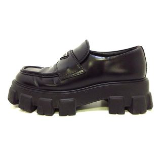 プラダ(PRADA)のプラダ ローファー 6.5 メンズ 黒 レザー(その他)