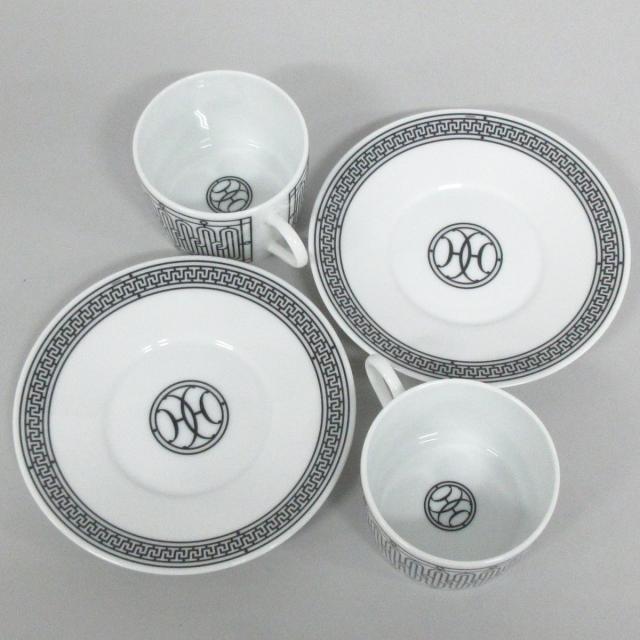 エルメス 食器新品同様 - 白×黒 陶器 エルメス 食器新品同様 - 白×黒 陶器