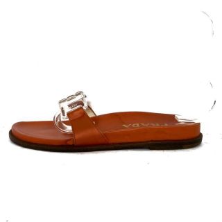 プラダ シューホーン 真鍮 ゴールド オレンジ ABランク PRADA www