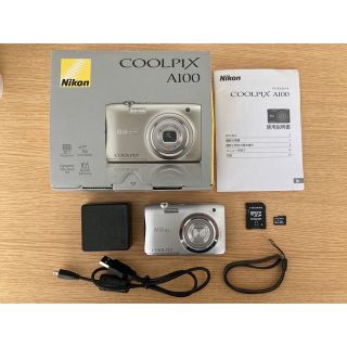 ニコン(Nikon)の32GBメモリーカード付　Nikon COOLPIX A 100 SILVER(コンパクトデジタルカメラ)