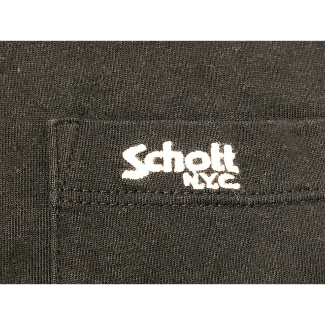 schott(ショット)のSchott（ショット）刺繍ロゴ　ポケット　L/STee　長袖Tシャツ　【中古】【007】 メンズのトップス(Tシャツ/カットソー(七分/長袖))の商品写真