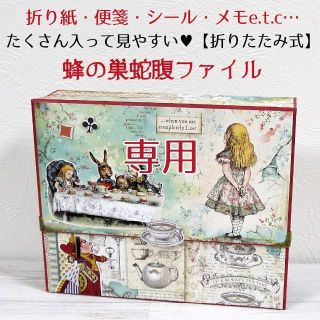 【折りたたみ式】大容量「見やすい」蜂の巣蛇腹ファイル◆13 スタンペリア アリス(その他)