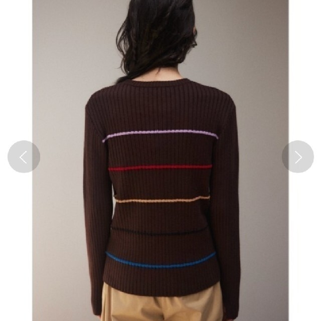 BLACK by moussy(ブラックバイマウジー)のblby color border tops（カラーボーダートップス） レディースのトップス(ニット/セーター)の商品写真