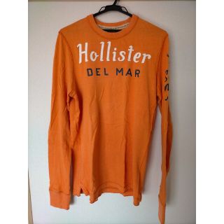 ホリスター(Hollister)のホリスター ロンＴ US Mサイズ オレンジ(Tシャツ/カットソー(七分/長袖))