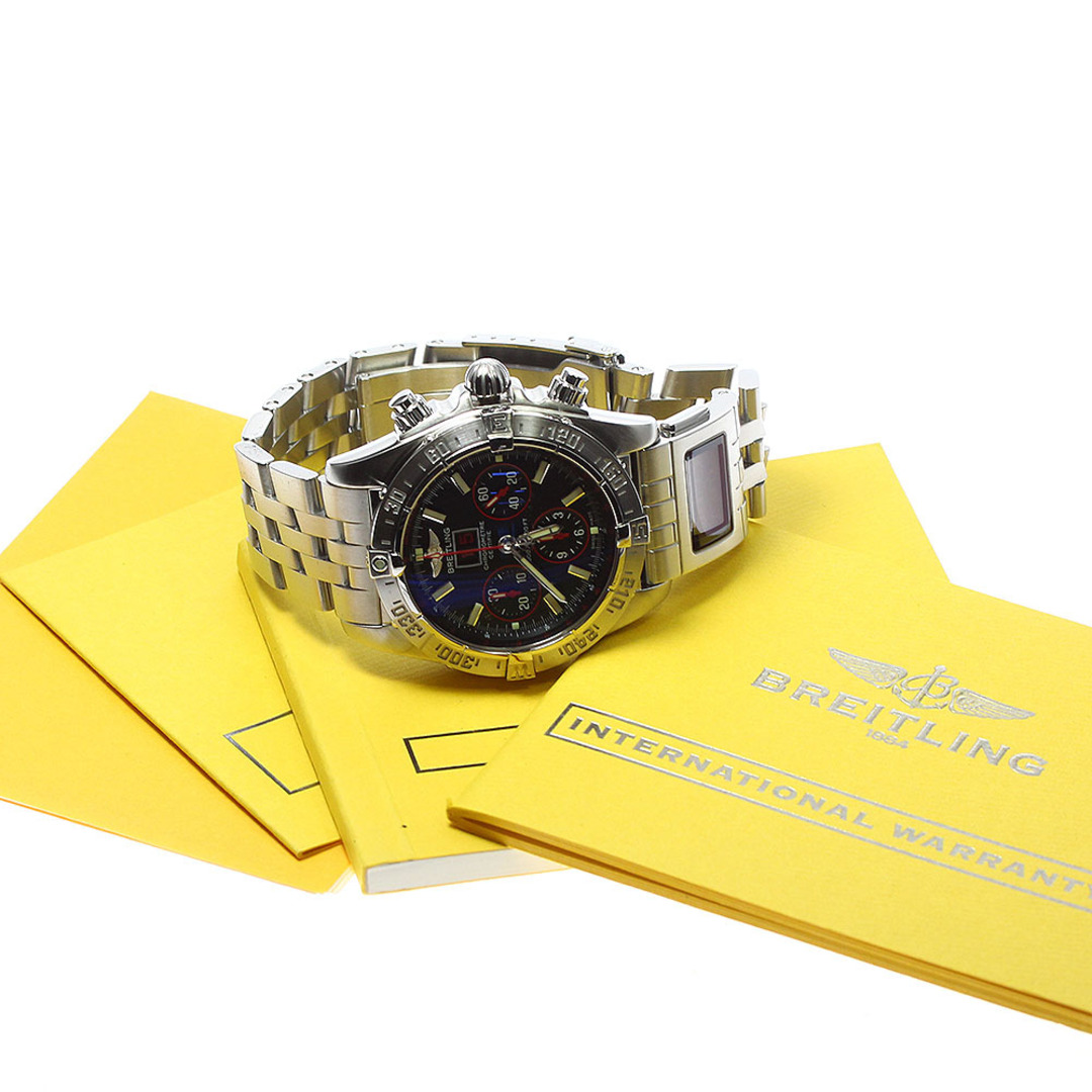 ☆美品 ★保証書付き【BREITLING】ブライトリング ブラックバード クロノグラフ A44359 自動巻き メンズ_740364