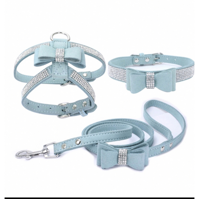 ティファニー♡小型犬首輪とリードセット ティファニー♡小型犬首輪とリードセット