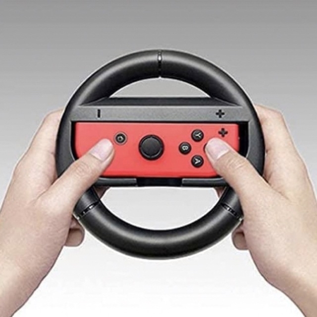 Nintendo Switch(ニンテンドースイッチ)のJoy-Con ハンドル for ニンテンドースイッチ マリオカート  エンタメ/ホビーのゲームソフト/ゲーム機本体(その他)の商品写真