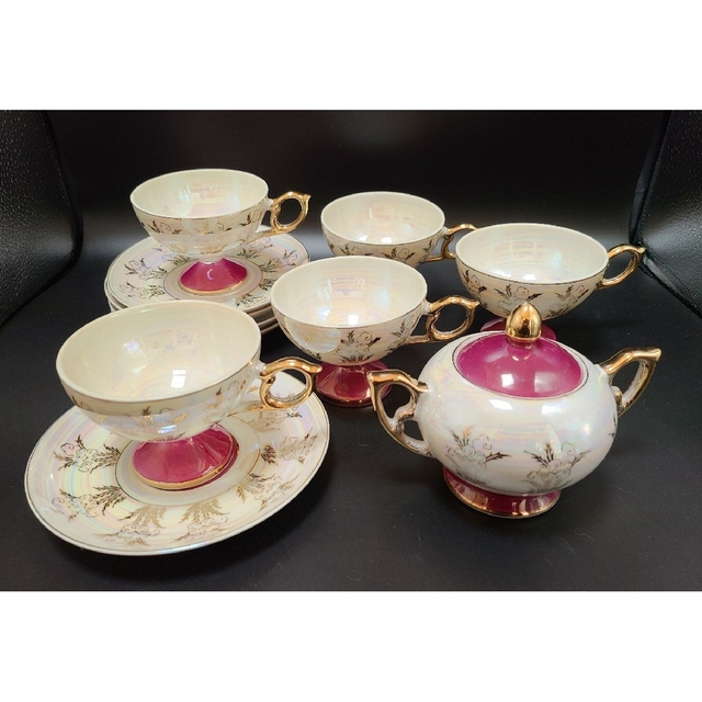 MIYOSHI CHINA カップ & ソーサー 5客 シュガーポット セットTOYO