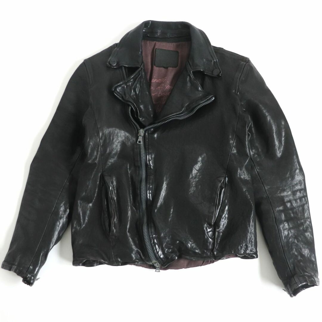 最終値下】イサムカタヤマ バックラッシュ ドイツカーフ ライダース XL 最終値下】イサムカタヤマ バックラッシュ ドイツカーフ ライダース XL