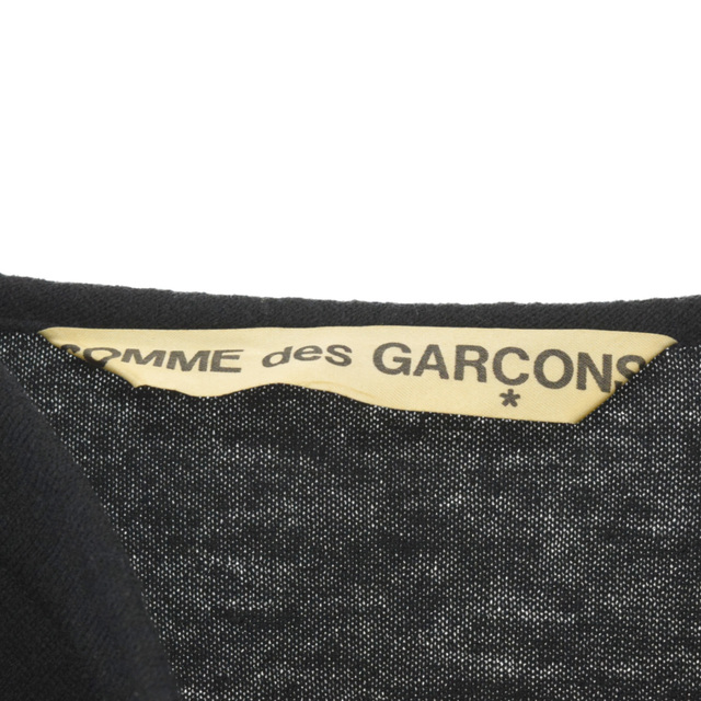 COMME des GARCONS(コムデギャルソン)のCOMME des GARCONS コムデギャルソン 80's 変形カラーウールニットプルオーバー GB-050350 ドレープネックつまみタックウールニットセーター ブラック レディース アーカイブ レディースのトップス(ニット/セーター)の商品写真