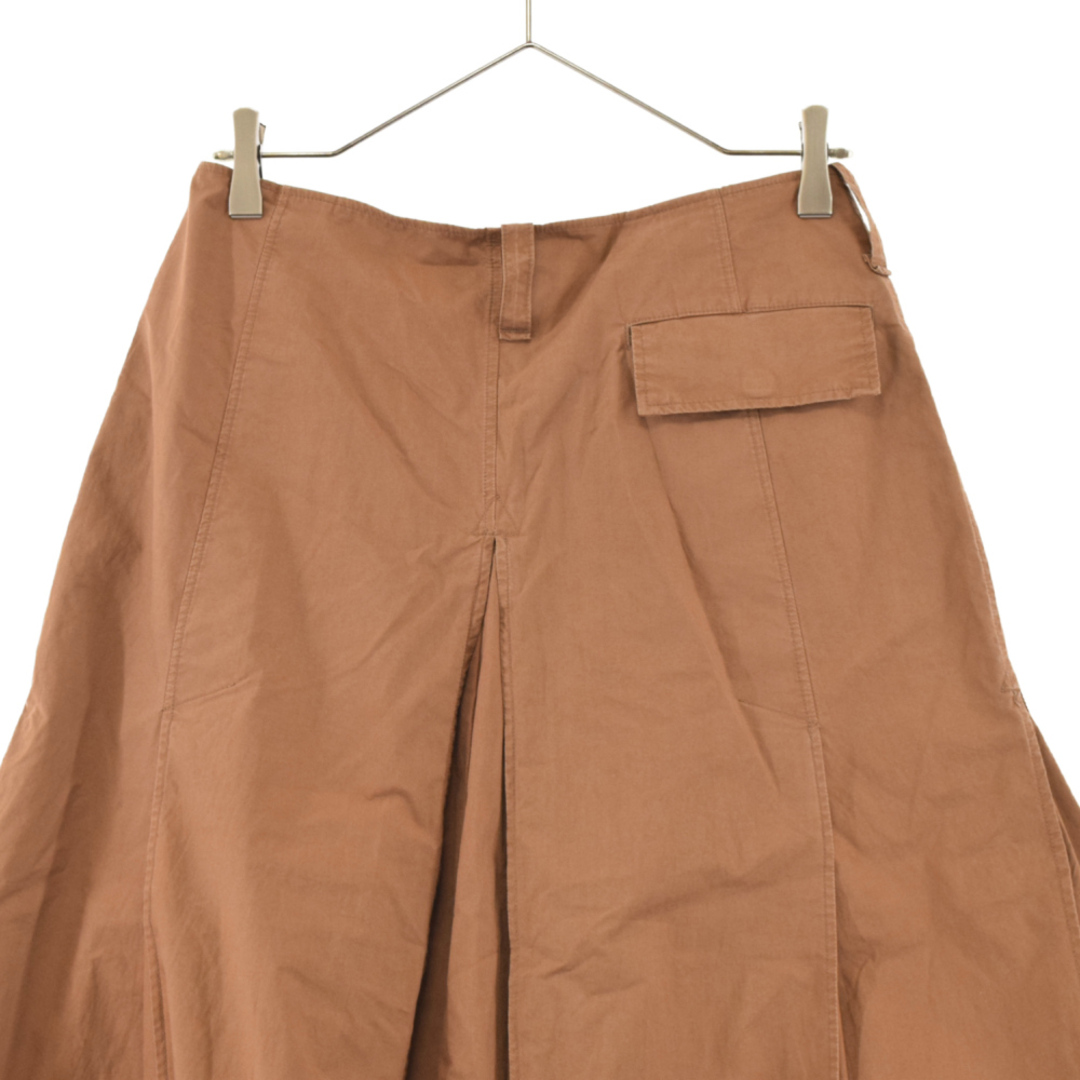 45rpm(フォーティーファイブアールピーエム)の45RPM フォーティーファイブアールピーエム COTTON CHINO SKIRT コットンチノフレアスカート ミリタリースカート ブラウン レディース レディースのスカート(ロングスカート)の商品写真