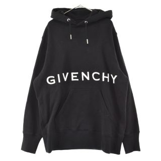 GIVENCHY ジバンシイ ジップ　ビスコースナイロン パーカー　フーディ　黒