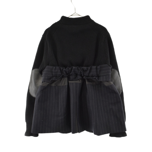 ♡サカイ♡Wool Knit x Chalk Stripe Pullover♡ abdagroup.info